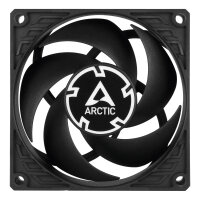 ARCTIC Lüfter 80*80*25 P8 Max-80mm PWM regulated (Black)