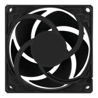 ARCTIC Lüfter 80*80*25 P8 Max-80mm PWM regulated (Black)