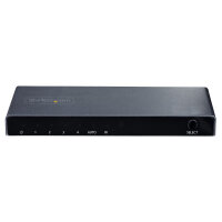 StarTech.com 4-Port 8K HDMI Switch, HDMI 2.1 Switch 4K 120Hz/8K 60Hz UHD, HDR10+, HDMI Switch 4 Eingänge 1 Ausgang, Automatische Umschaltung, HDMI Umschalter mit Netzteil & Fernbedienung