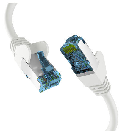 EFB RJ45 PATCHKABEL mit CAT7 ROHKABEL WEISS 1.5m