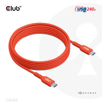 Club3D Kabel   USB 2   Typ C  PD 240W / 480Mb       2m St/St retail