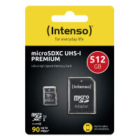 Intenso microSD Karte UHS-I Premium 512 GB Klasse 10