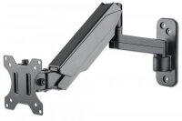 Manhattan Universal-Wandhalterung mit Gasdruckfeder für einen Monitor, Halterungsarm mit Gasdruckfeder, Kugelgelenk und Verlängerungsarm, geeignet für einen Monitor von 17" bis 32"* und bis zu 8 kg