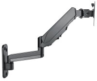 Manhattan Universal-Wandhalterung mit Gasdruckfeder für einen Monitor, Halterungsarm mit Gasdruckfeder, Kugelgelenk und Verlängerungsarm, geeignet für einen Monitor von 17" bis 32"* und bis zu 8 kg