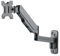 Manhattan Universal-Wandhalterung mit Gasdruckfeder für einen Monitor, Halterungsarm mit Gasdruckfeder, Kugelgelenk und Verlängerungsarm, geeignet für einen Monitor von 17" bis 32"* und bis zu 8 kg