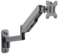 Manhattan Universal-Wandhalterung mit Gasdruckfeder für einen Monitor, Halterungsarm mit Gasdruckfeder, Kugelgelenk und Verlängerungsarm, geeignet für einen Monitor von 17" bis 32"* und bis zu 8 kg