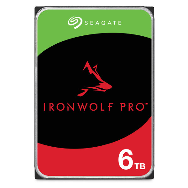 6TB Seagate IronWolf Pro NAS HDD 3.5" SATA 6Gb/s 24/7 512e 7200 256Mb Dauerbetrieb