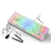 Sharkoon 4044951040131 Tastatur Gaming USB QWERTZ Deutsch Weiß