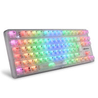 Sharkoon Crystal Shark White LEDs RGB KKT Kang White V3...
