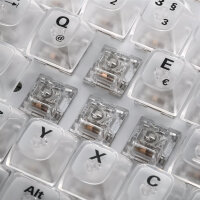 Sharkoon Crystal Shark, White, Tastatur LEDs RGB, KKT Kang White V3, USB, DE