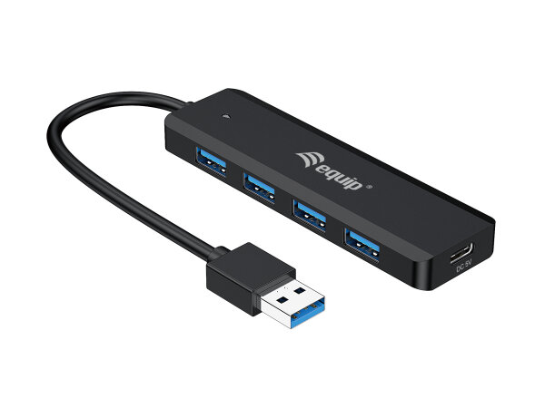 Equip 4-Port-USB-3.2 Gen 1-Hub und Adapter für USB-C