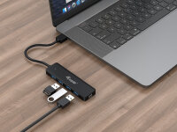 Equip 4-Port-USB-3.2 Gen 1-Hub und Adapter für USB-C