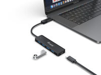 Equip 4-Port USB-A3.2-Hub->4xUSB-A 3.2 +USB-C Adapter  5Gbps