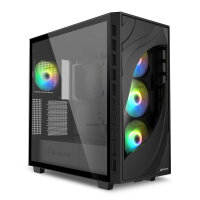 Sharkoon REBEL C80G RGB Midi Tower Schwarz