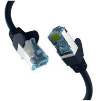 EFB RJ45 PATCHKABEL mit CAT7 ROHKABEL SCHWARZ 0.25m