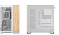 Corsair 6500X Tempered Glass White/Bamboo Wood Edition 78.25l Glasfenster USB-C Holzelemente