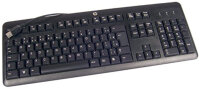 HP 672647-043 Tastatur Büro USB QWERTZ Deutsch Schwarz