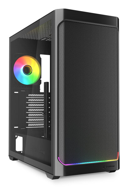 Sharkoon AK4W RGB Strip Midi Tower Schwarz