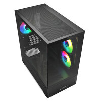 Sharkoon MK6 RGB Mini Tower Black Edition schwarz Micro Case Gehäuse