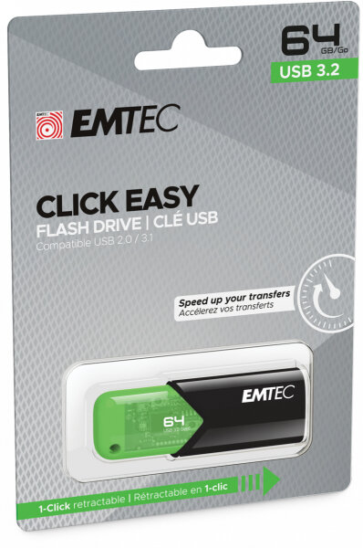 Emtec USB3.2 Click Easy B110 64GB Green