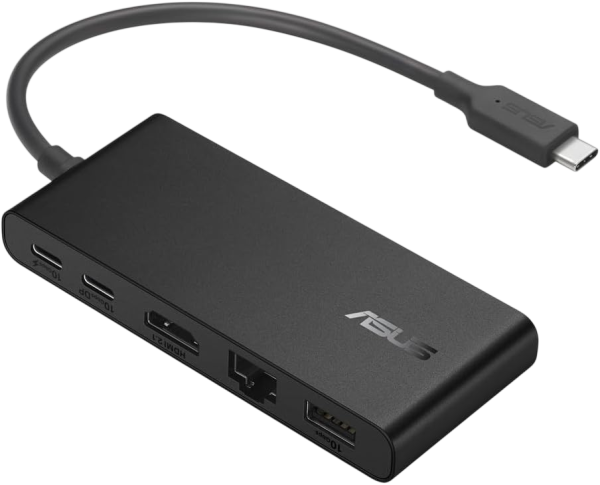 ASUS Dual 4K USB-C Dock DC201 USB-A 3.1 2xUSB-C RJ45 GLAN HDMI 2.1 schwarz