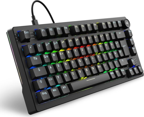 Sharkoon SGK25 Tastatur Haus USB QWERTZ Deutsch Schwarz