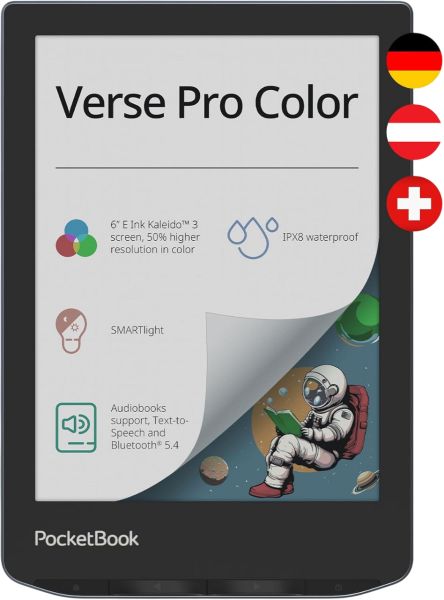 PocketBook Verse Pro Color Sea eBook Reader 1GB/16GB Stormy Sea