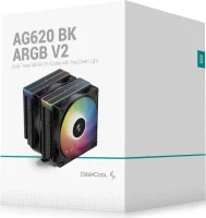 DeepCool AG620 BK ARGB Tower Dual Cooler TDP:260W Black