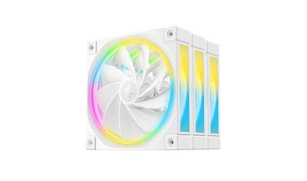 DeepCool FL12R WH 120mm 3er Pack weiß Ventilator 12cm Lüfter Set weiß 3 Stück