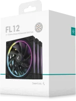 DeepCool FL12-3 in 1 Computergehäuse Ventilator 12 cm Schwarz 3 Stück(e)
