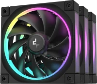 DeepCool FL12-3 in 1 Computergehäuse Ventilator 12 cm Schwarz 3 Stück(e)