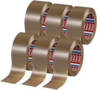 tesa PET-Packband Kautschukklebemasse 132m:50mm, 6Stk....