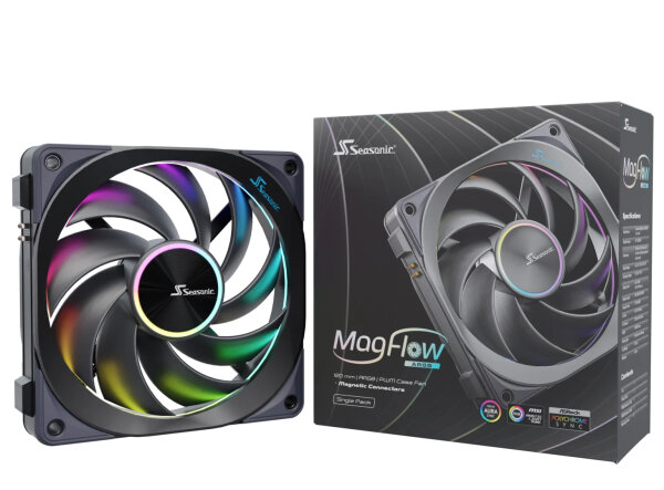 Seasonic Lüfter MagFlow 1225PWM ARGB 120*120*120 1-Fan Kit
