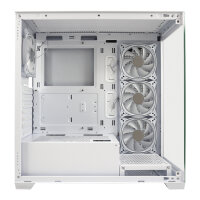 LC-Power Gaming 715W Seamless Pale X White Edition Midi Tower ATX 3x 120mm ARGB Lüfter  weiß