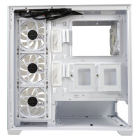 LC-Power Gaming 715W Seamless Pale X White Edition Midi Tower ATX 3x 120mm ARGB Lüfter  weiß