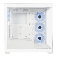 LC-Power Gaming 715W Seamless Pale X White Edition Midi Tower ATX 3x 120mm ARGB Lüfter  weiß