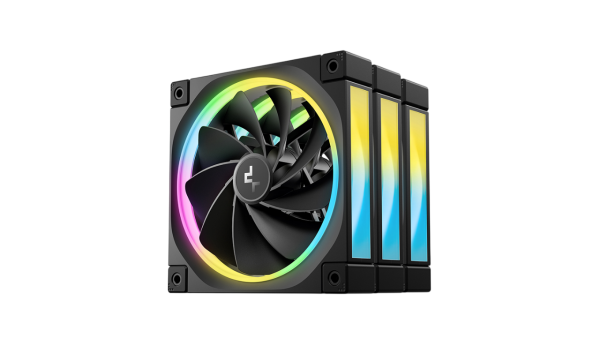 DeepCool FL12R RGB Case Fan 120mm schwarz 3er Pack 12cm Lüfter schwarz 3 Stück