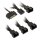 Kolink 1-4 PWM Lüfter Splitter Kabel 35cm geflochten schwarz