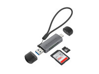 Conceptronic 2in1 Dual Plug Kartenleser SD/microSD USB 3.0 mSD Cardreader