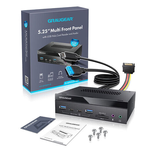 GRAUGEAR G-MP03CR-AU Schnittstellen-Hub 10000 Mbit/s