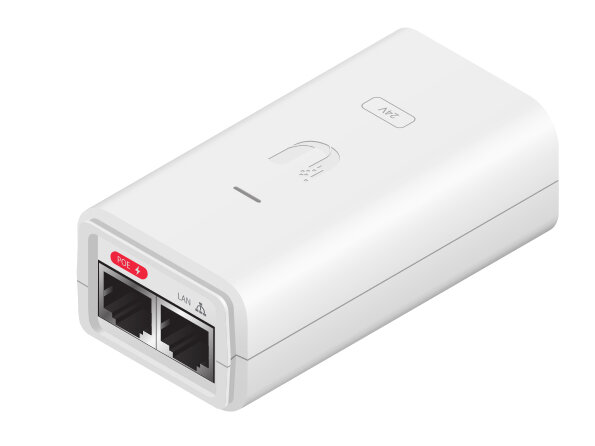 Ubiquiti POE-24-12W-G-WH PoE-Adapter Gigabit Ethernet 24 V