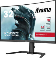 iiyama G-MASTER Tauche komplett ins Spiel ein mit dem Red Eagle GCB3280QSU Curved-Monitor mit 180Hz Bildwiederholfrequenz