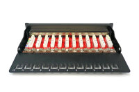 DIGITUS Patchpanel 1HE 12-Port Cat6A   geschirmt schwarz