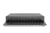 DIGITUS Patchpanel 1HE 12-Port Cat6A   geschirmt schwarz