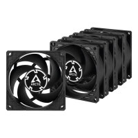 Arctic P8 PWM PST 80mm 5er Value Pack Case Fan...