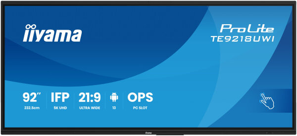 IIYAMA 232.5cm(91.5") TE9218UWI-B1AG 21:9 M-Touch HDMI+USB-C (Speditionsversand)