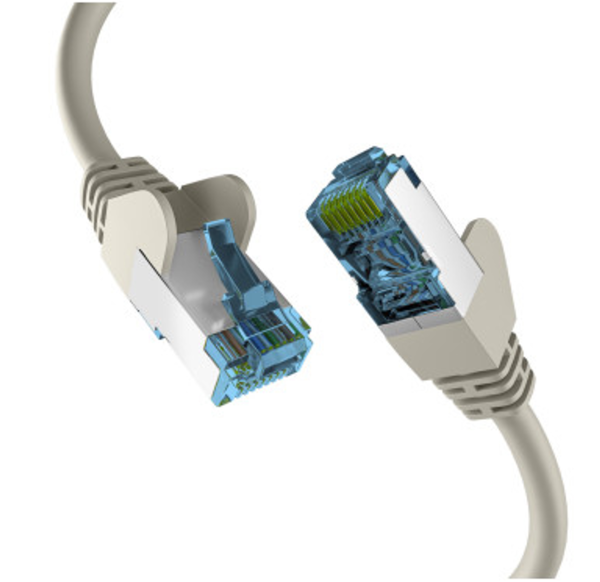 EFB CAT7 S/FTP LSZH Patchkabel 10m grau Netzwerkkabel 2x RJ45 Stecker