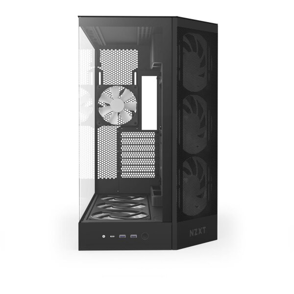 NZXT H9 Flow RGB+ Midi Tower Schwarz