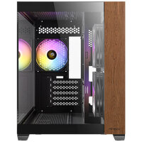 Antec CX600M Midi Tower Schwarz, Holz