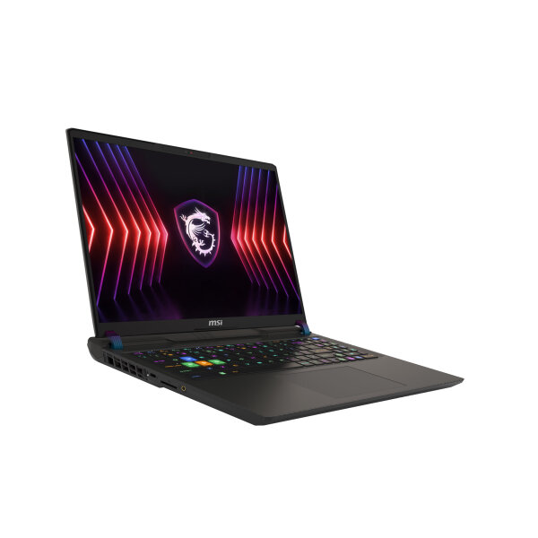 MSI Vector 16 HX A14VHG-670DE Intel® Core™ i9 i9-14900HX Laptop 40,6 cm (16") Quad HD+ 32 GB DDR5-SDRAM 1 TB SSD NVIDIA GeForce RTX 4080 Wi-Fi 7 (802.11be) Windows 11 Home Schwarz